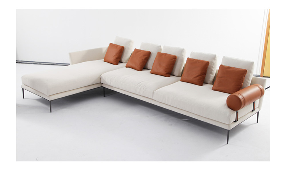 罗吉耶 现代简约转角客厅布艺沙发（Pogier Sofa）