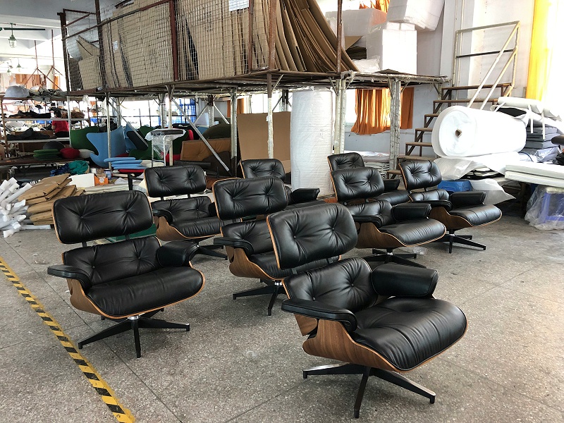 意大利进口全真皮躺椅 伊姆斯躺椅