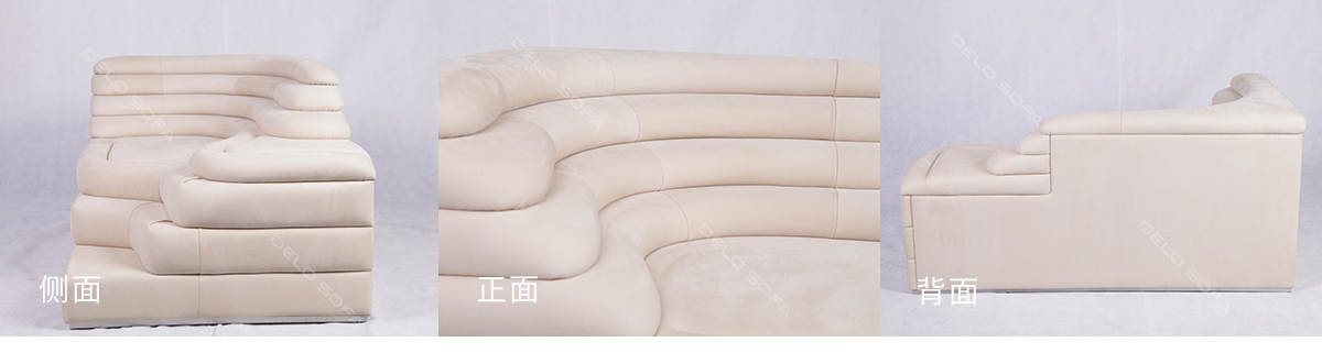 巴托尼 现代简约真皮休闲梯田沙发（ Batoni Sofa）