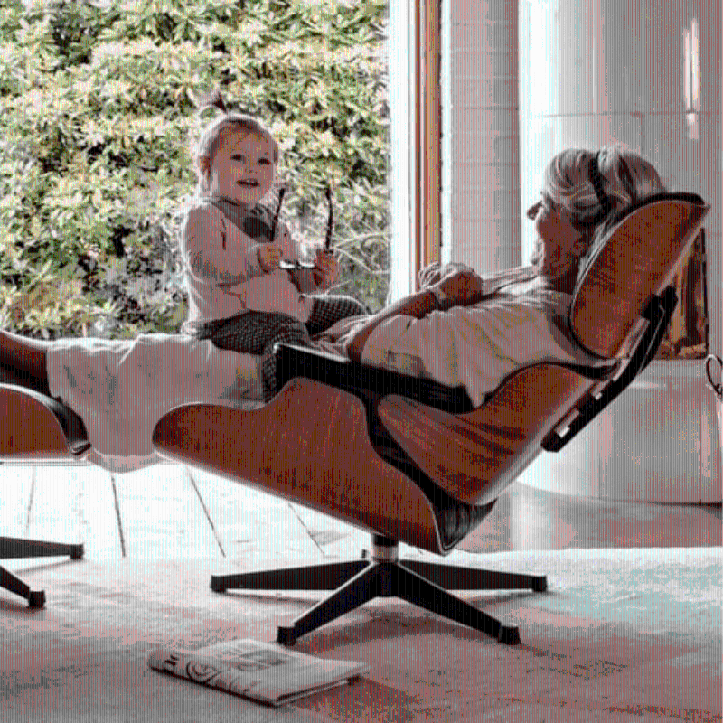 伊姆斯躺椅 eames lounge chair