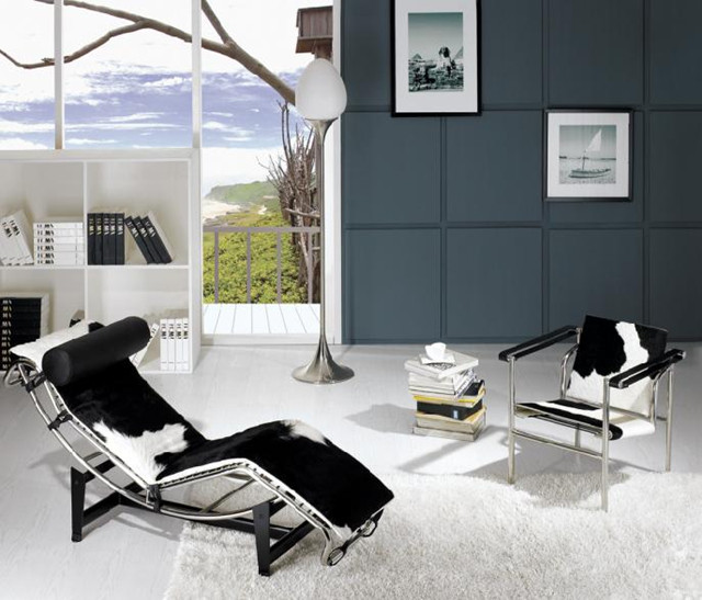 Le Corbusier LC4 Chaise Lounge Chair(Long chair) - Pony Leather