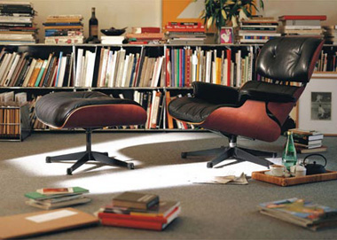 伊姆斯躺椅 eames lounge chair