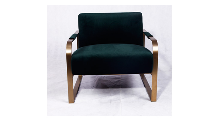 博斯 现代轻奢简约单人布艺休闲椅(Bosch Chair)