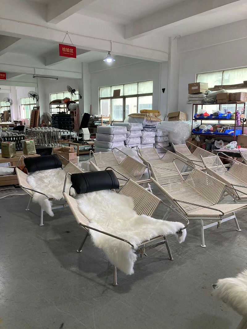 全真皮躺椅厂家 旗绳躺椅pp225