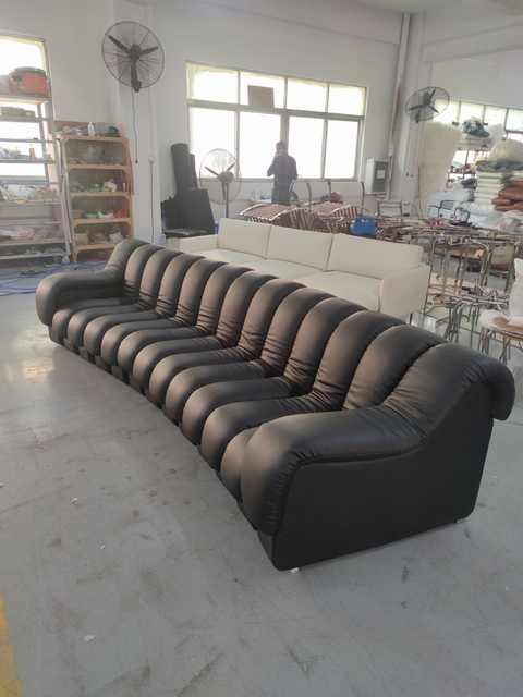全真皮沙发定制工厂 蛇形沙发