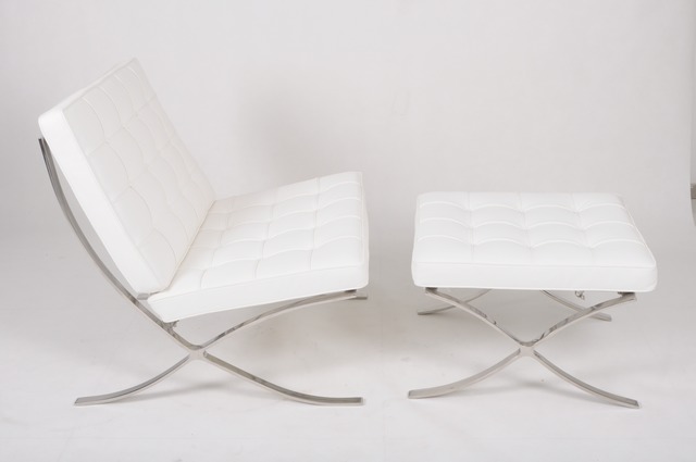 巴塞罗那椅Barcelona chair white